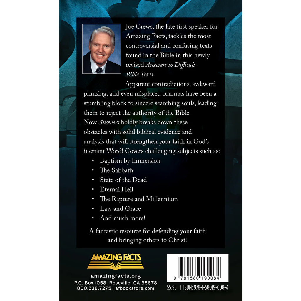 Answers to Difficult Bible Texts by Joe Crews - English Language