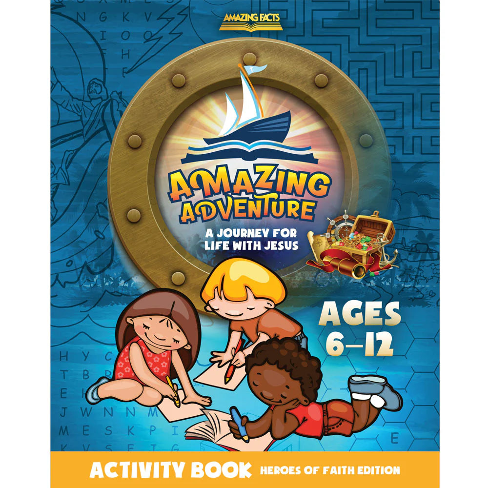 Amazing Adventures Activity Book: Heroes of Faith Edition by Amazing Facts - English language